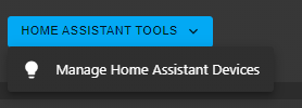 Select Home Assistant Devices Button