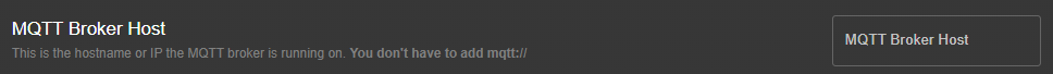 MQTT Broker Host